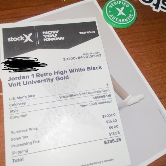 Air Jordan 1 University Gold/Sail/Volt - Picture 4 of 4